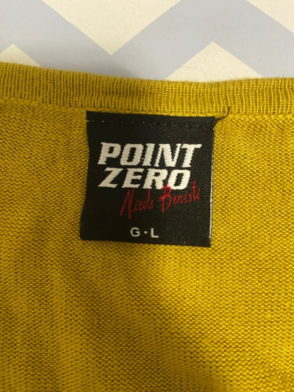 Point Zero Mustard Yellow Knit Top - Picture 6 of 9